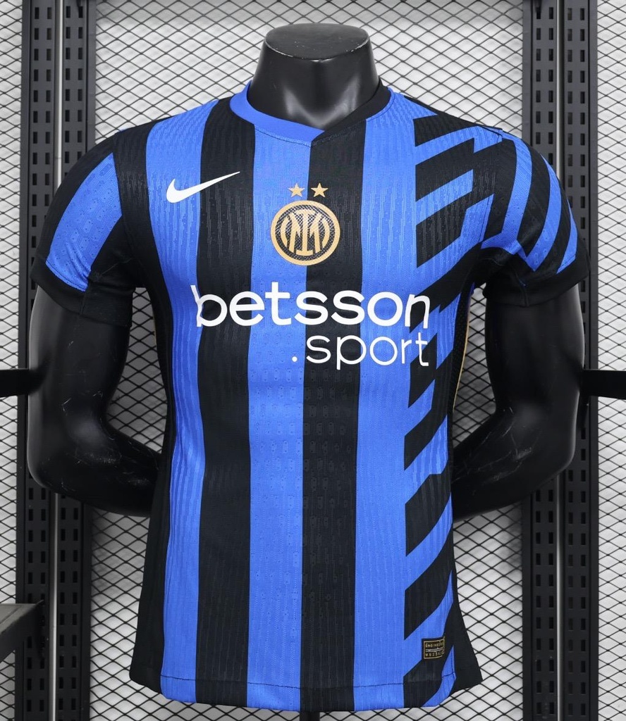 CAMISETA INTER DE MILAN , LOCAL 24/25 , FAN VERSION , CHAMPIONS LEAGUE VERSION , TALLA M , LAUTARO 10