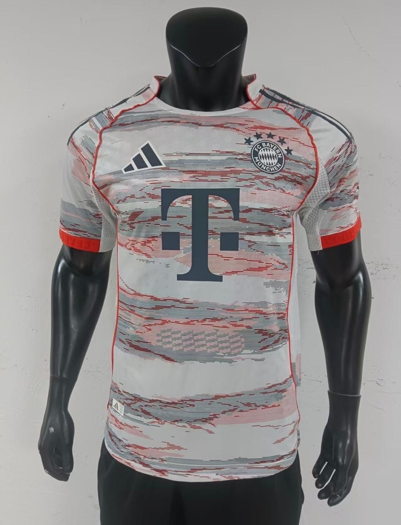 CAMISETA BAYERN MUNICH , VISITA 25/26 , PLAYER VERSION , CHAMPIONS LEAGUE VERSION , TALLA XL , KANE 9