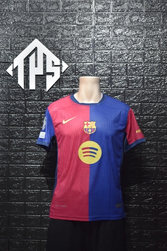 CAMISETA FC BARCELONA , LOCAL 24/25 , PLAYER VERSION , CHAMPIONS LEAGUE VERSION , TALLA XL , LAMINE YAMAL 19