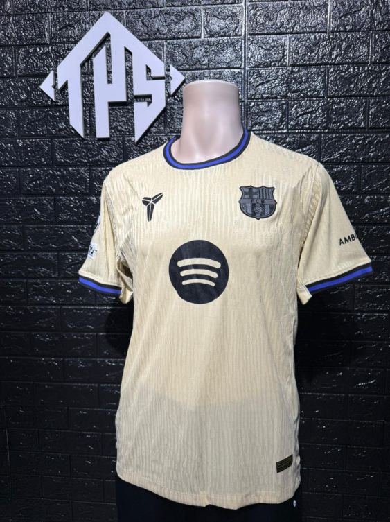 CAMISETA FC BARCELONA , VISITA 25/26 , PLAYER VERSION , CHAMPIONS LEAGUE VERSION , TALLA XL , LAMINE YAMAL 10