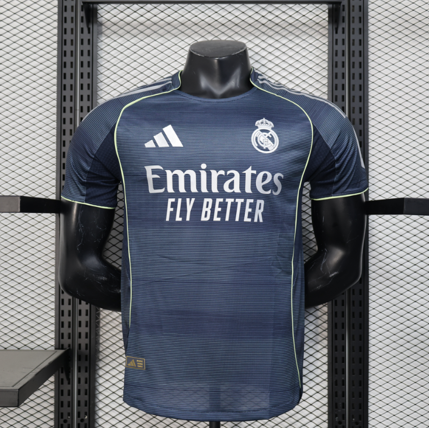 CAMISETA REAL MADRID , VISITA 25/26 , FAN VERSION , CHAMPIONS LEAGUE VERSION , TALLA M , MBAPPE 10