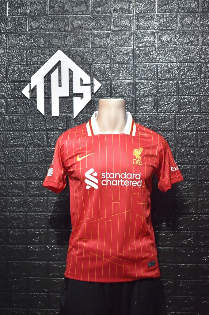 CAMISETA LIVERPOOL , LOCAL 24/25 , FAN VERSION , CHAMPIONS LEAGUE VERSION , TALLA M , SALAH 11