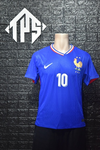 CAMISETA FRANCIA , LOCAL 24/25 , PLAYER VERSION , TALLA L , MBAPPE 10