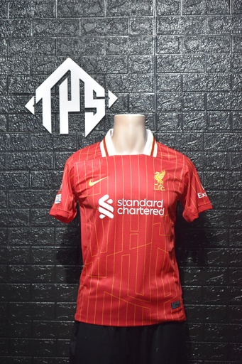 CAMISETA LIVERPOOL , LOCAL 24/25 , FAN VERSION , CHAMPIONS LEAGUE VERSION , TALLA M , SALAH 11