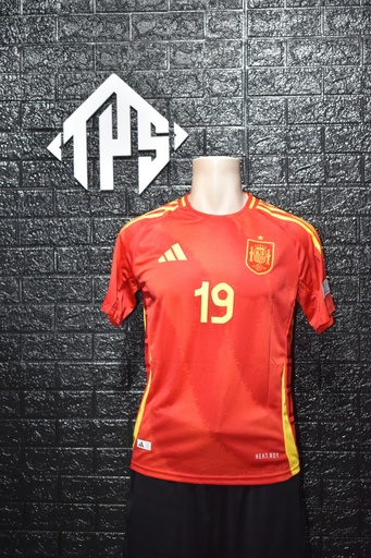 CAMISETA ESPAÑA , LOCAL 24/25 , PLAYER VERSION , VERSION EUROCOPA ,TALLA L , LAMINE YAMAL 19