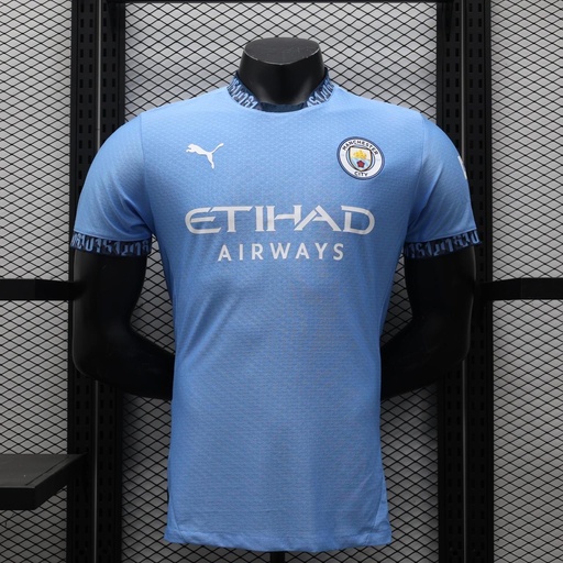CAMISETA MANCHESTER CITY , LOCAL 24/25 , FAN VERSION , CHAMPIONS LEAGUE VERSION , TALLA M , HAALAND 9